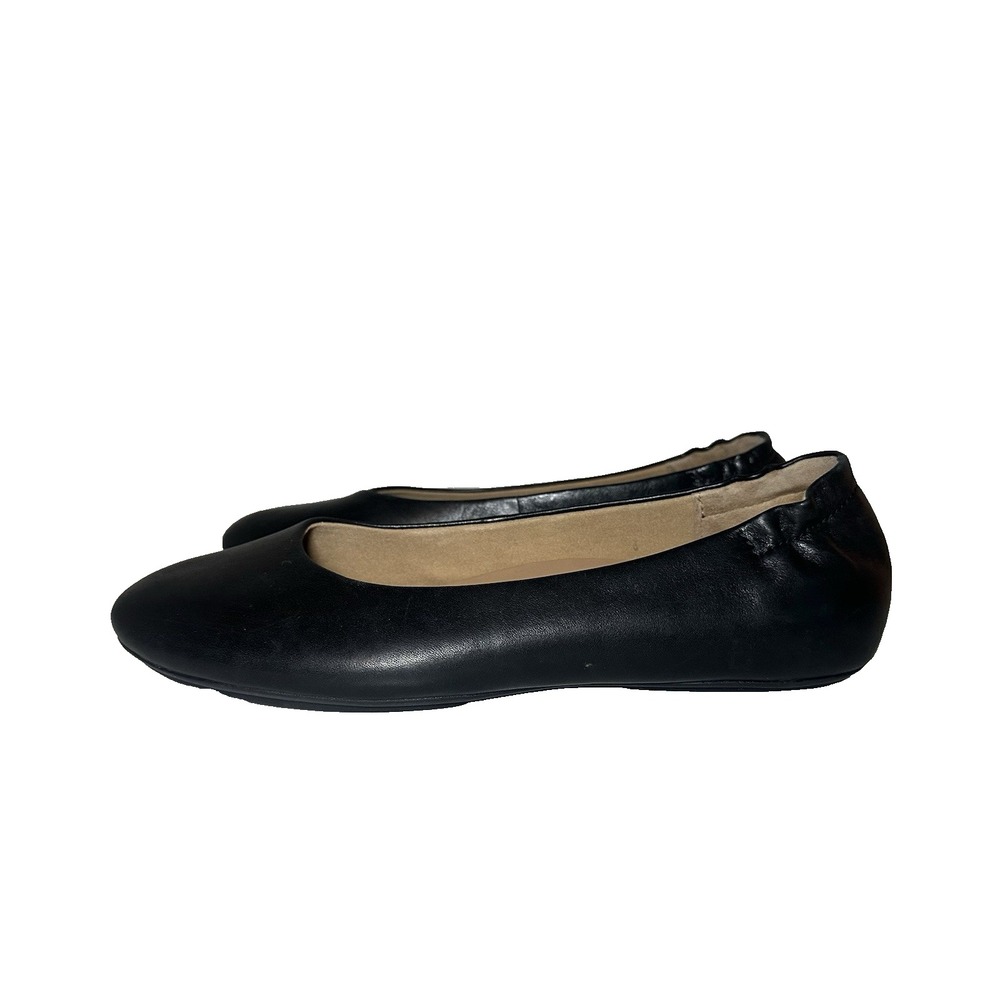 Dansko Women's US 8 EU 38 Mollie Black Nappa Leather Ballet Flats Minimalist